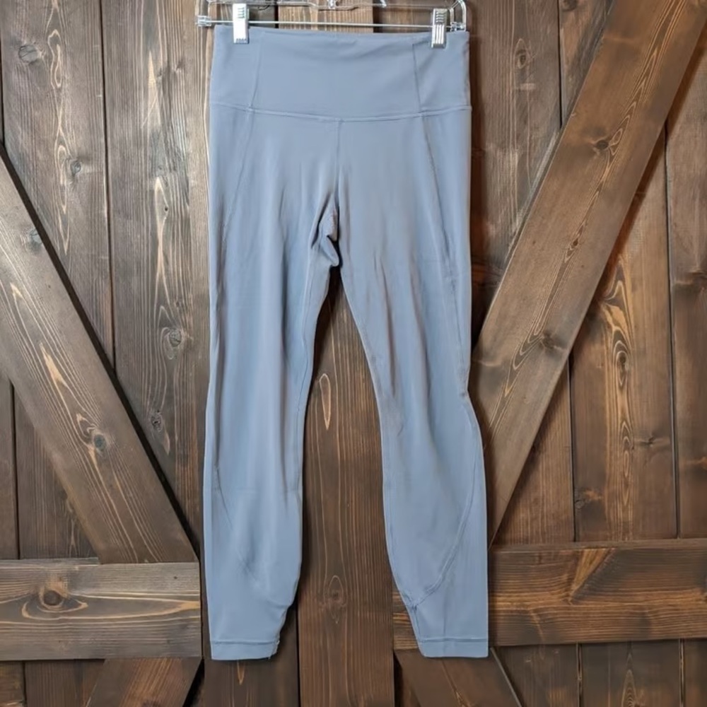 Athleta Gray Cropped High Rise Leggings Womens Size Small